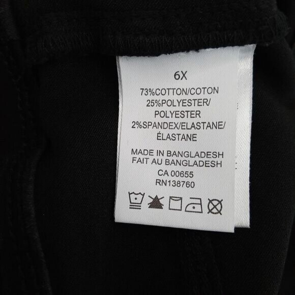 PENNINGTONS d/c JEANS Pull-On Jeggings Pants Black Sz 6X - Picture 8 of 8